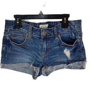Aeropostale Jean short shorts size 3/4 distressed